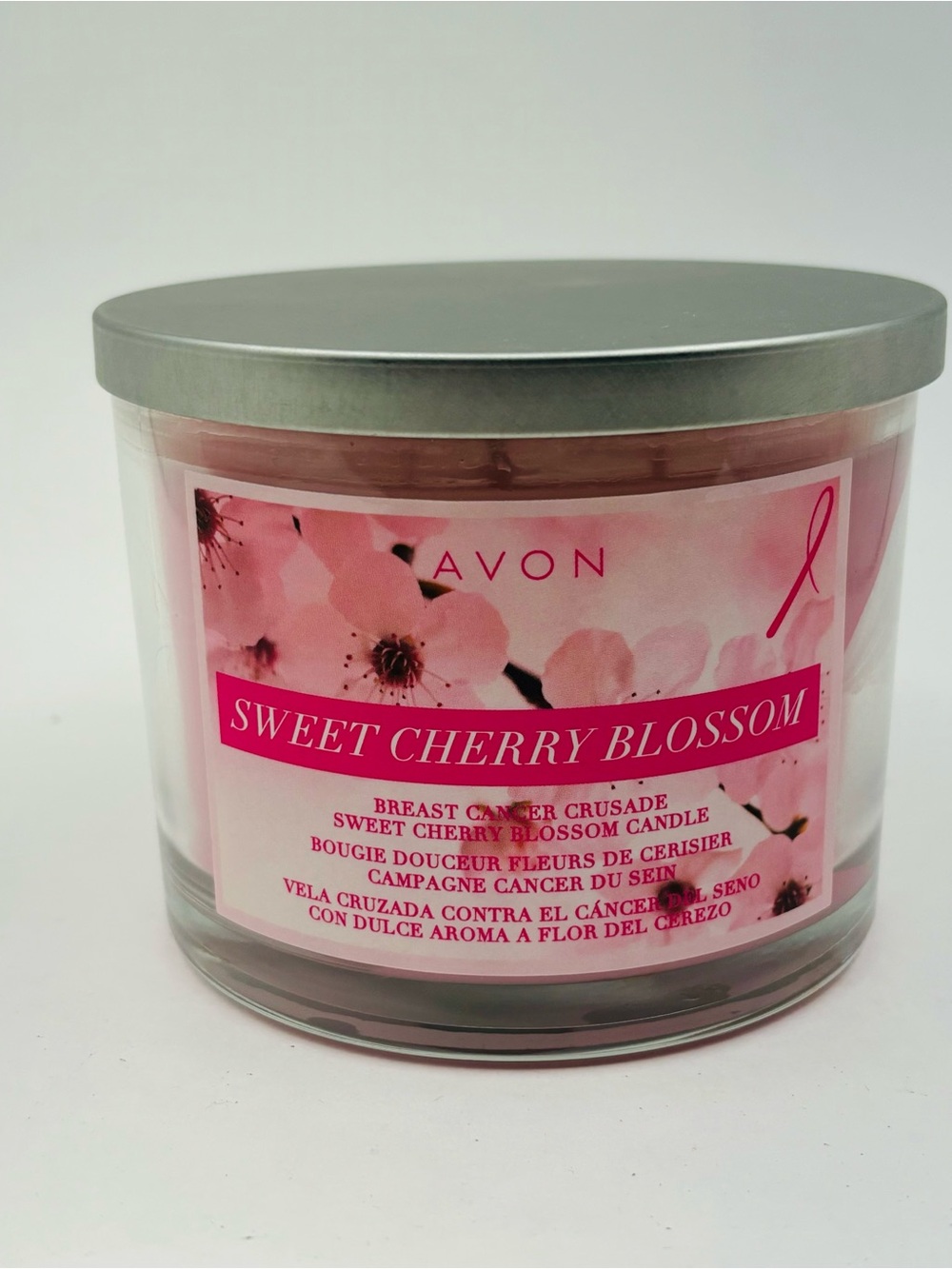 Scented Avon Candle Sweet Cherry Blossom